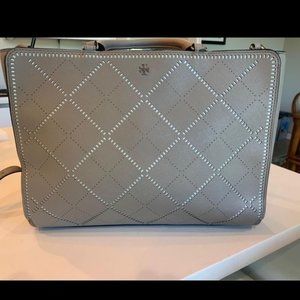 Tory Burch large gray tote